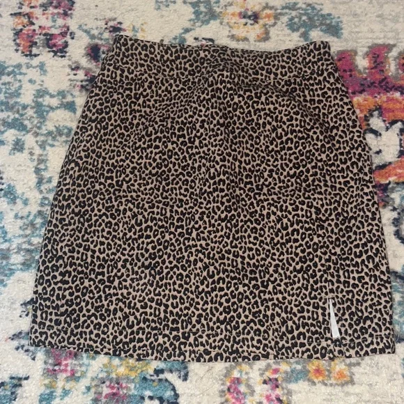 Leopard print mini skirt size XS from garage